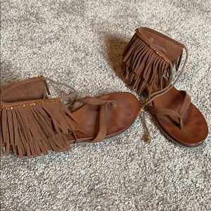 MIA Fringe Sandal